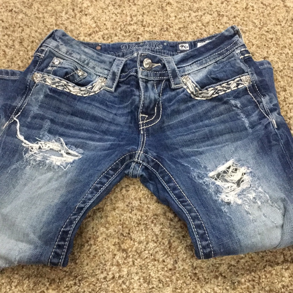 Miss me cropped jeans